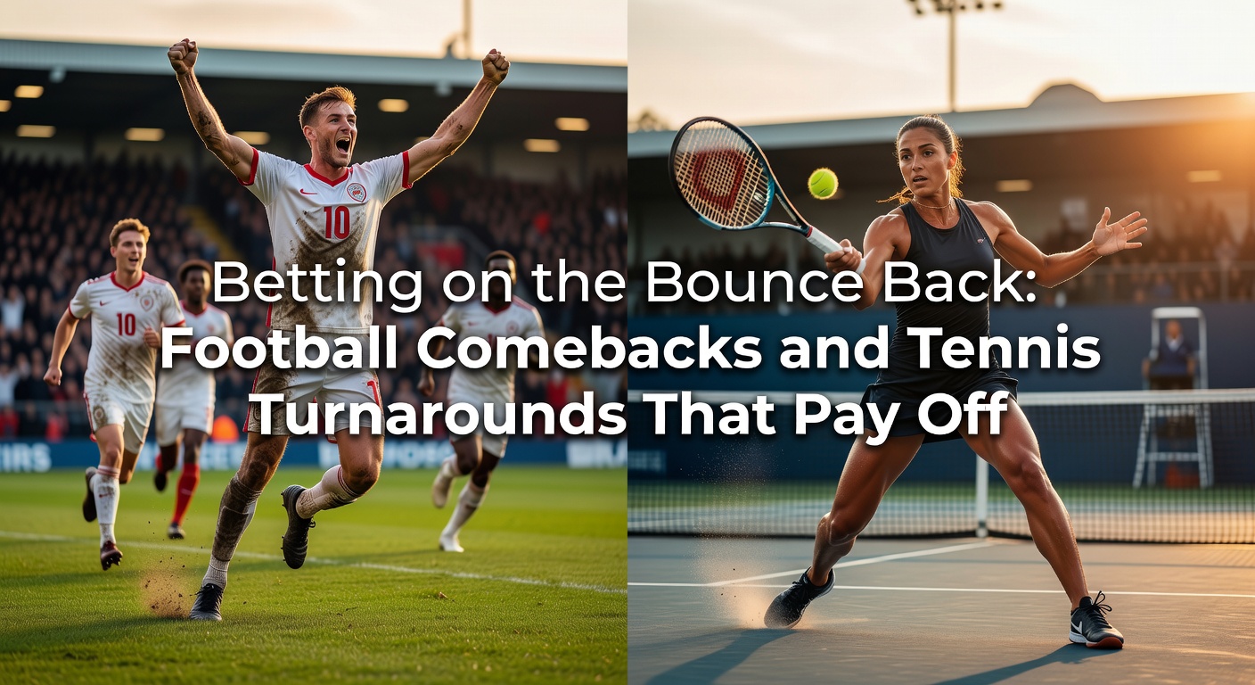 Dramatic football comeback with players celebrating a late equalizer under stadium lights