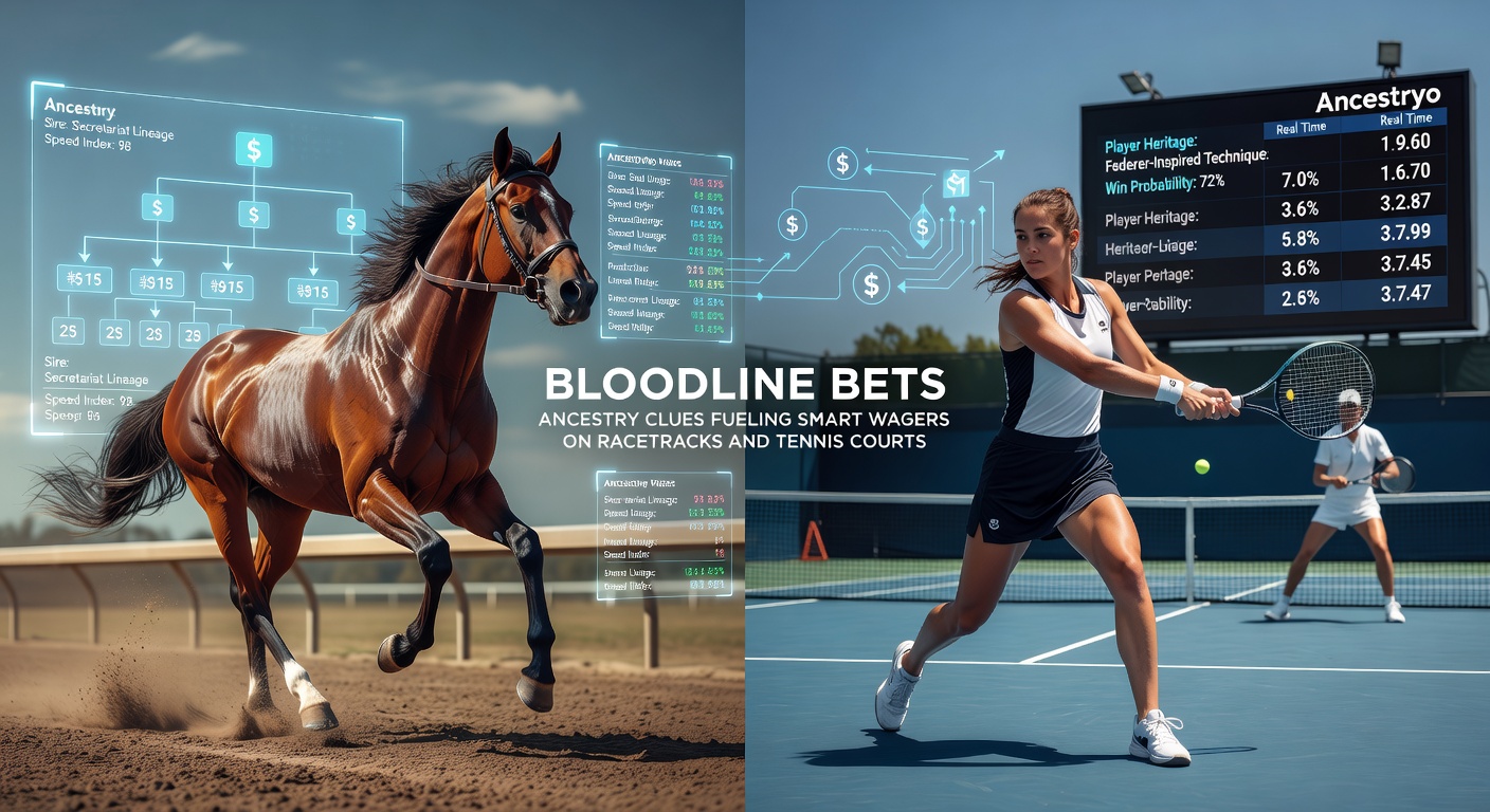 A thoroughbred horse galloping on a racetrack with its jockey, highlighting the power of strong bloodlines in racing