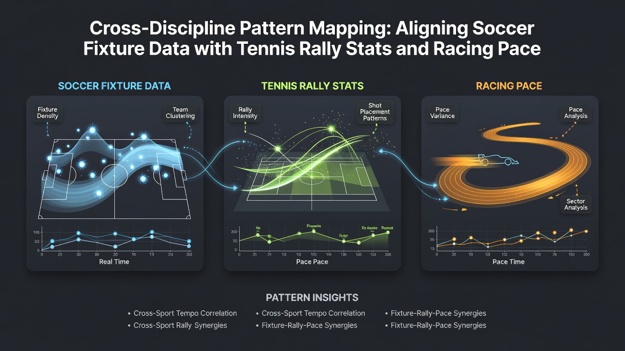 Data charts illustrating aligned metrics from soccer, tennis, and horse racing for parlay refinement