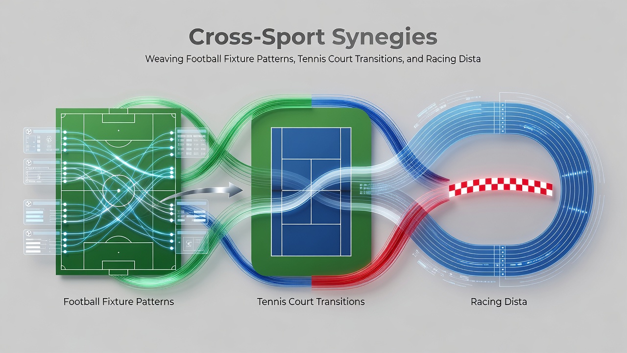 Detailed chart showing distance trends in horse racing alongside tennis surface data and football fixture loads