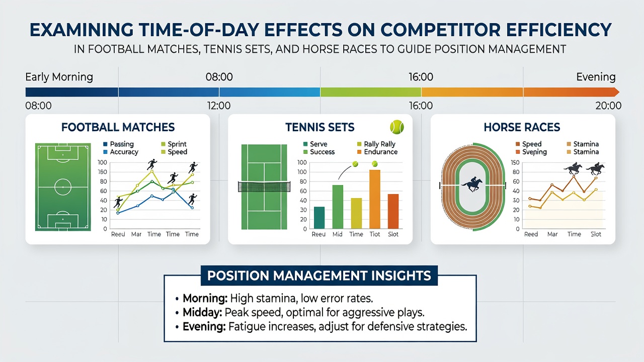 Visual representation of time-of-day performance variations in sports competitions