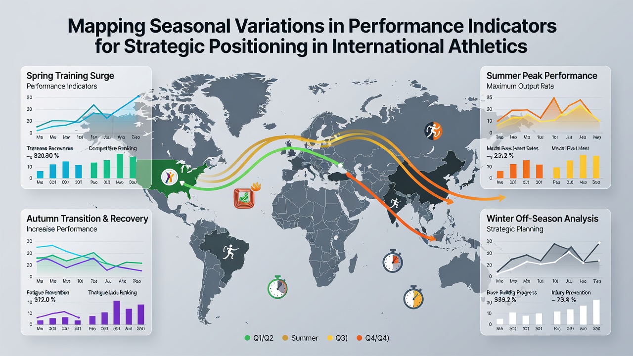 Coaches reviewing seasonal performance dashboards during an international training camp