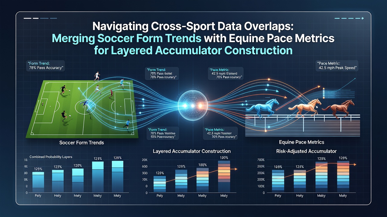 Visualization showing overlapping data points between soccer performance charts and horse racing speed graphs
