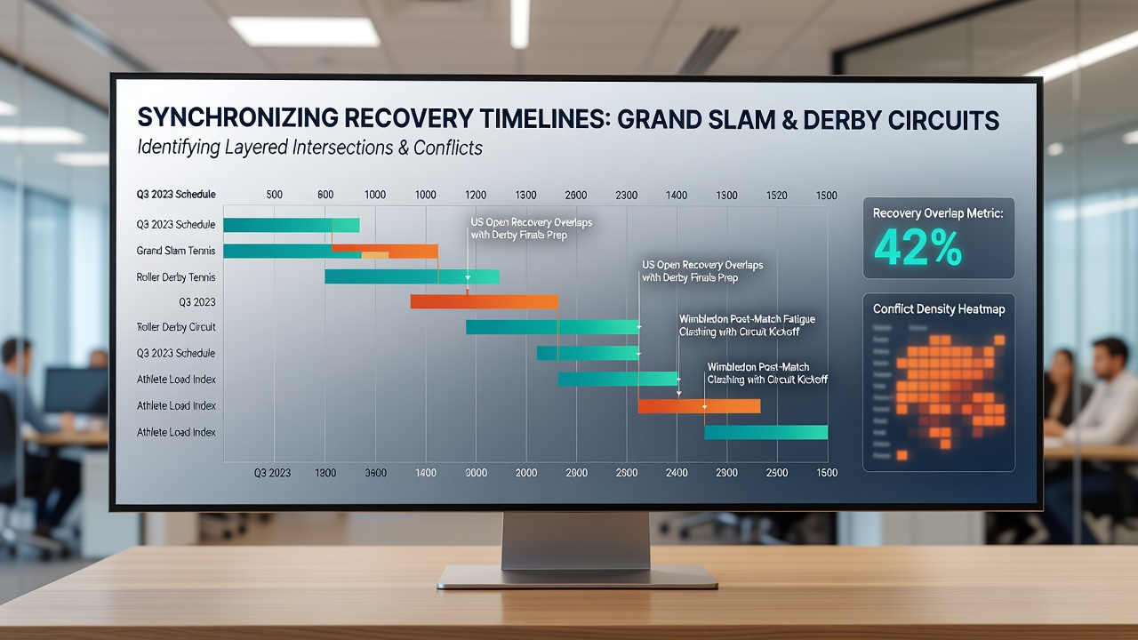 Detailed schedule chart mapping Grand Slam dates against major derby events